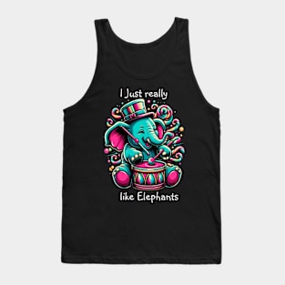 The Musical Pachyderm I really like elephants Tank Top